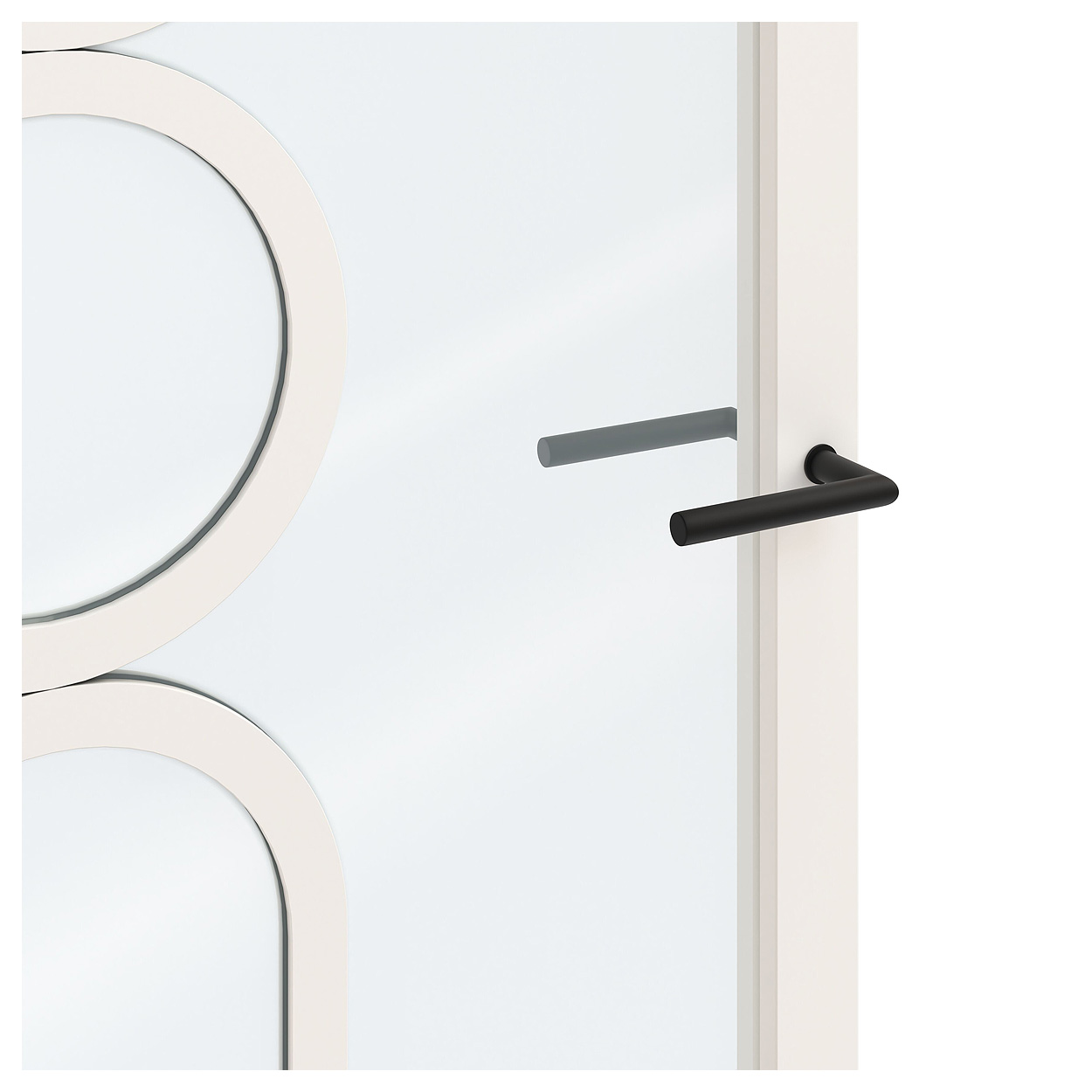 Binnendeur Skantrae SSL 14621 Blank Glas Wit Gelakt